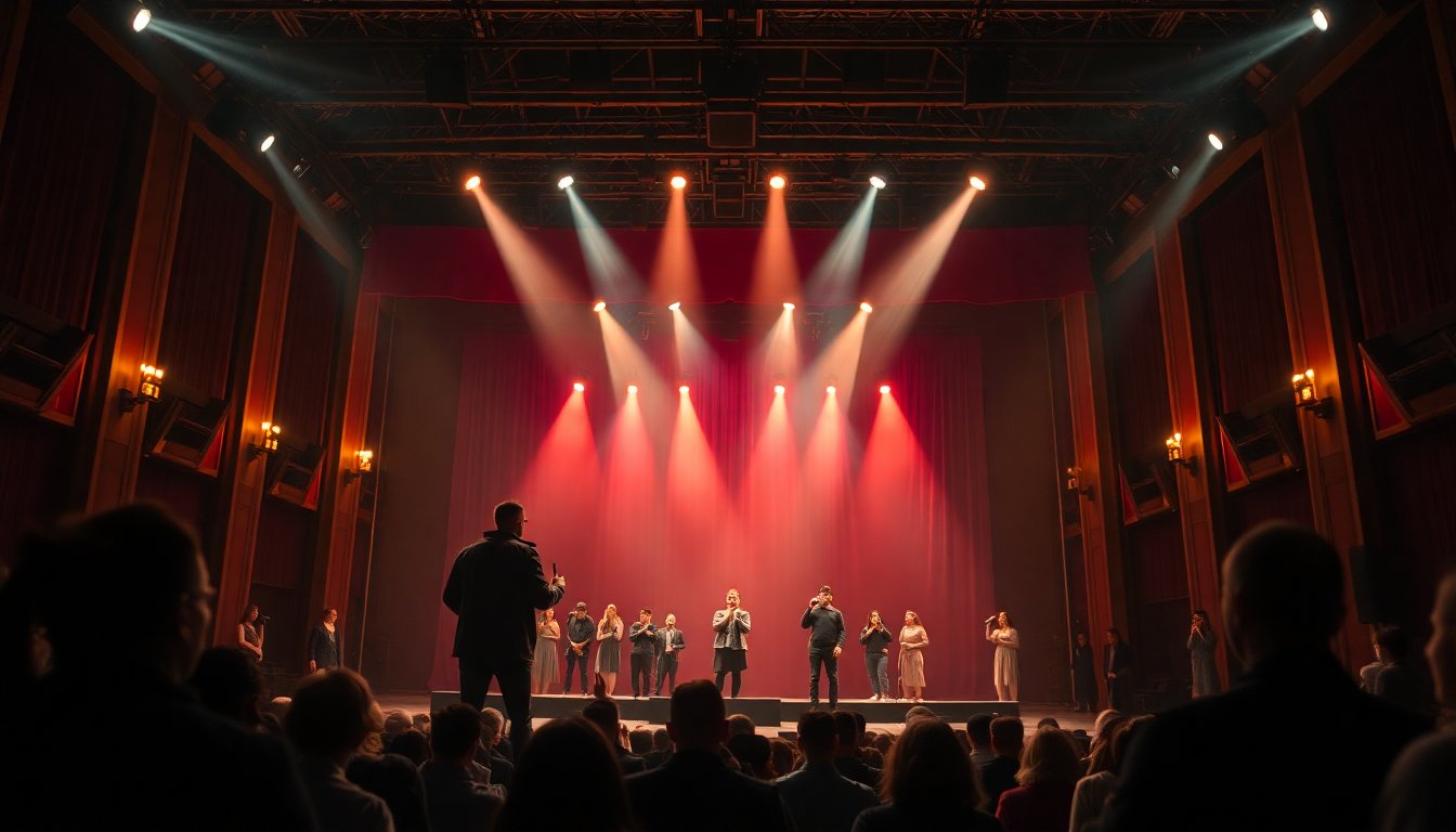 "Liudijant su bangos ženklu", įvietinto teatro spektaklis