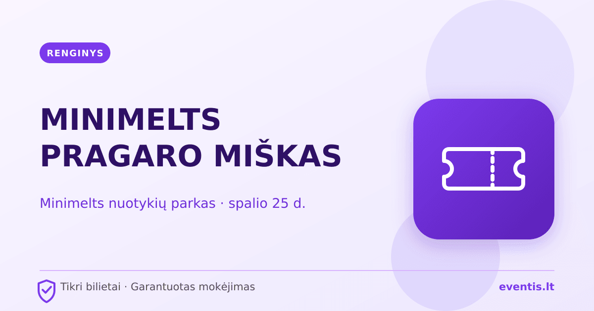 MINIMELTS PRAGARO MIŠKAS bilietai: spalio 25 d., Klaipėda