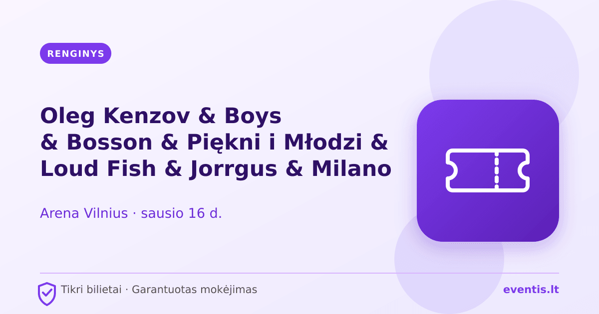 Oleg Kenzov & Boys & Bosson & Piękni i Młodzi & Loud Fish & Jorrgus &